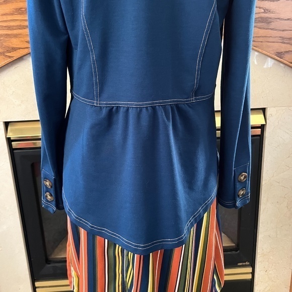 Ophelia Roe Two Piece Midi Striped‎ Dress Sz. S NWOT - Picture 5 of 16